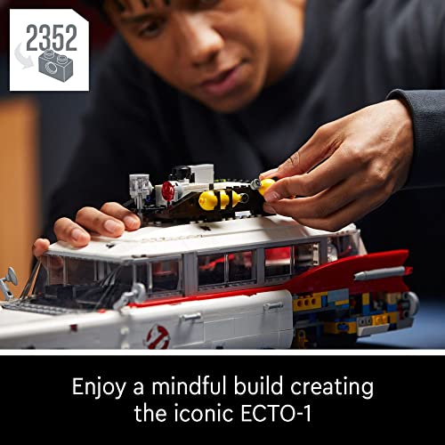LEGO Icone Ghostbusters ECTO-1 10274 Kit Auto Grande Set Adulti Idea Regalo Uomo Donna Lei Lui Modello da Collezione per Espositore Decorazione Casa Nostalgico - Immagine 2