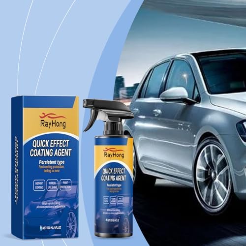 Ceramic Coating Spray for Cars – Quick Detailer & Paint Sealant with Hydrophobic Technology – Car Wax Spray for Shine, Water Repellent & UV Protection – Easy Apply for All Vehicle Surfaces