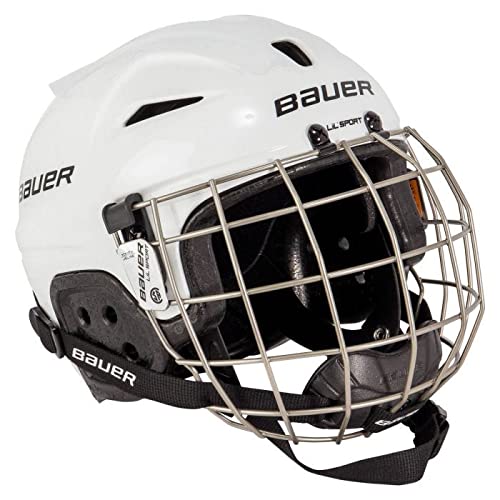 アイスホッケー　ヘルメットフェイスカバー付き Amazon.co.jp: バウアーリルスポーツホッケーヘルメットコンボフェイス