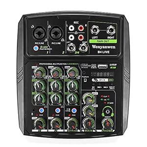 geluidsversterker Audio Mixer Bluetooth-opname Geluidskaart Telefoon Live Uitzending DJ KTV 4-kanaals USB/PC for condensatormicrofoon