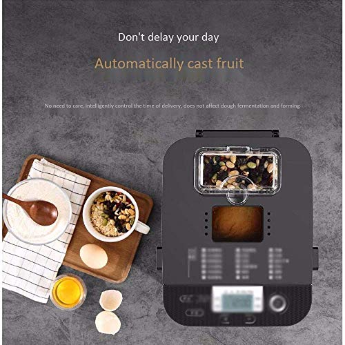 Automatische Brotmaschine für zu Hause, Brotbackmaschine mit Menü ohne Gluten, 18 voreingestellte Funktionen, für… – Bild 3