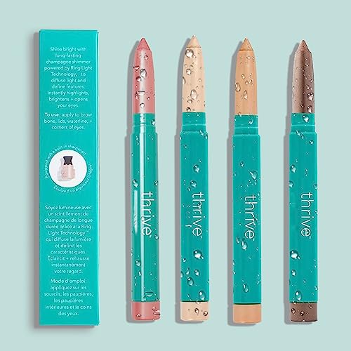 Ballebeeautiful Thrive Eyeshadow Stick, Thrive Eye Brightener Stick, Thrive Eye Brightener, Soft Pink Shimmer, Mieko (1 Pcs) #TOP6
