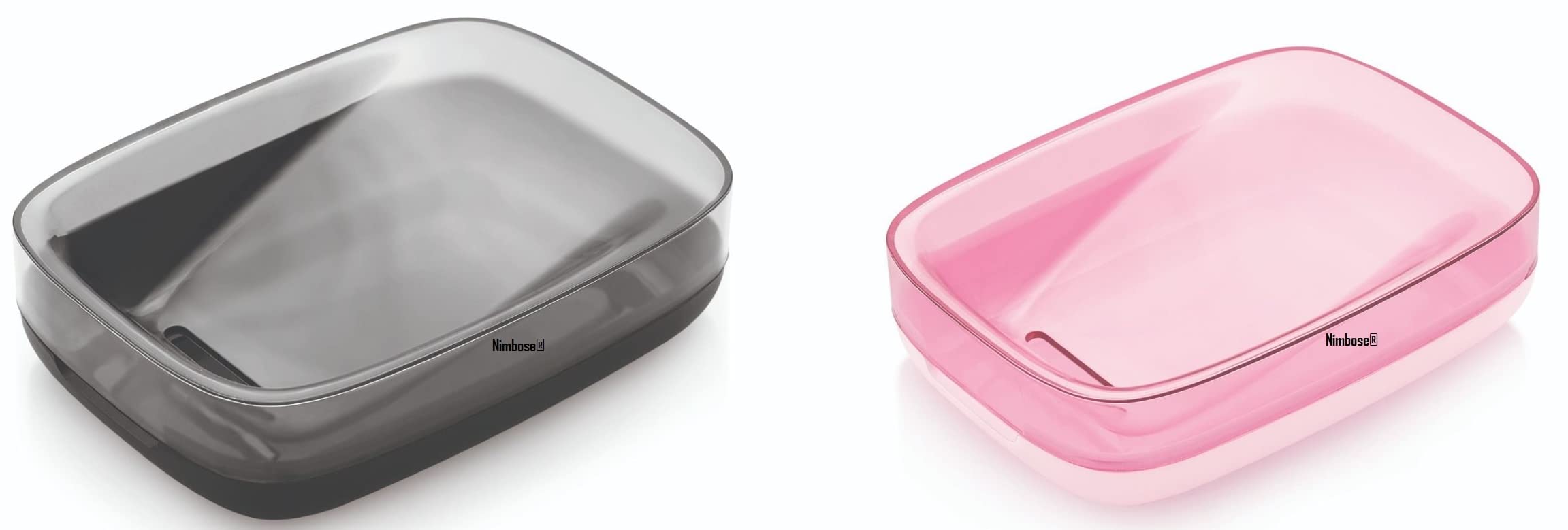 Nimbose® Soap Case for Bathroom Stylish, Plastic Travel Soap Box, Soap Case Holder for Bathroom Accessories (Random Colors, Pack of 2) 2