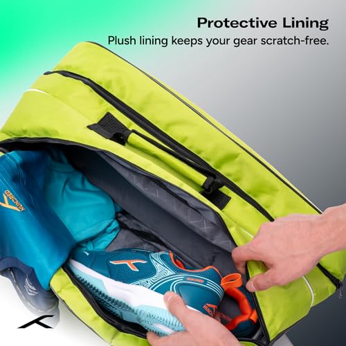 Image of HUNDRED Pickle Pack Pickleball Kit Bag | Spacious Paddle Sports Kit Bag with Large Compartment for Paddles, Shoes & Gear - Ideal for Sports, Gym & Travel | Unisex Design
