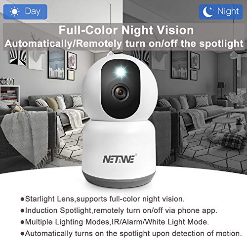 Netwe 4MP Security Camera WiFi IP Camera Dual Band 5Ghz/2.4Ghz Indoor Home Wireless Camera for Dog Pet Baby Nanny… - Image 3