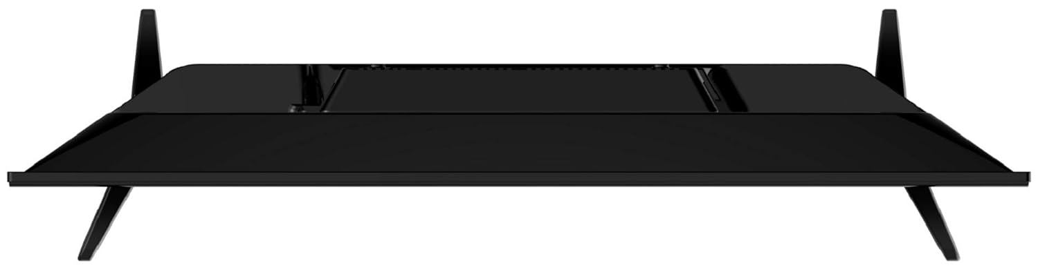 De dalt a baix view of Sanyo TV with stand attached