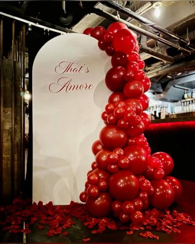 Image of KBZVNAF Burgundy Latex Party Balloons 50 Pack 12 inch