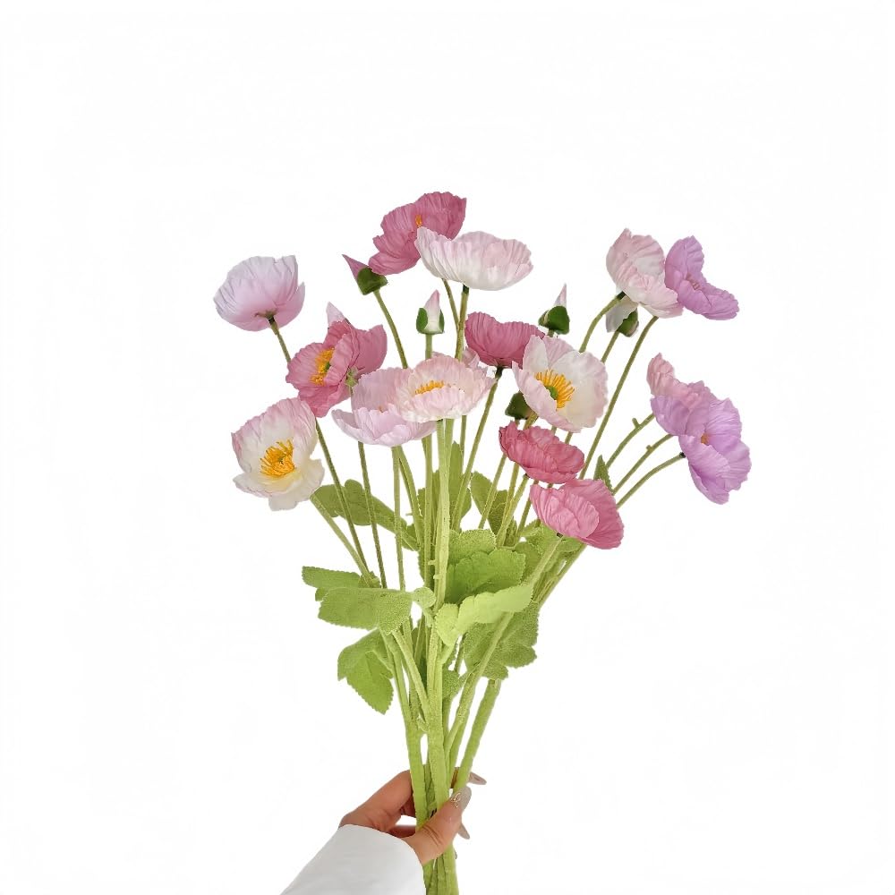 Coquelicots artificiels durables : finissez-en avec les fleurs fanées dans votre cuisine