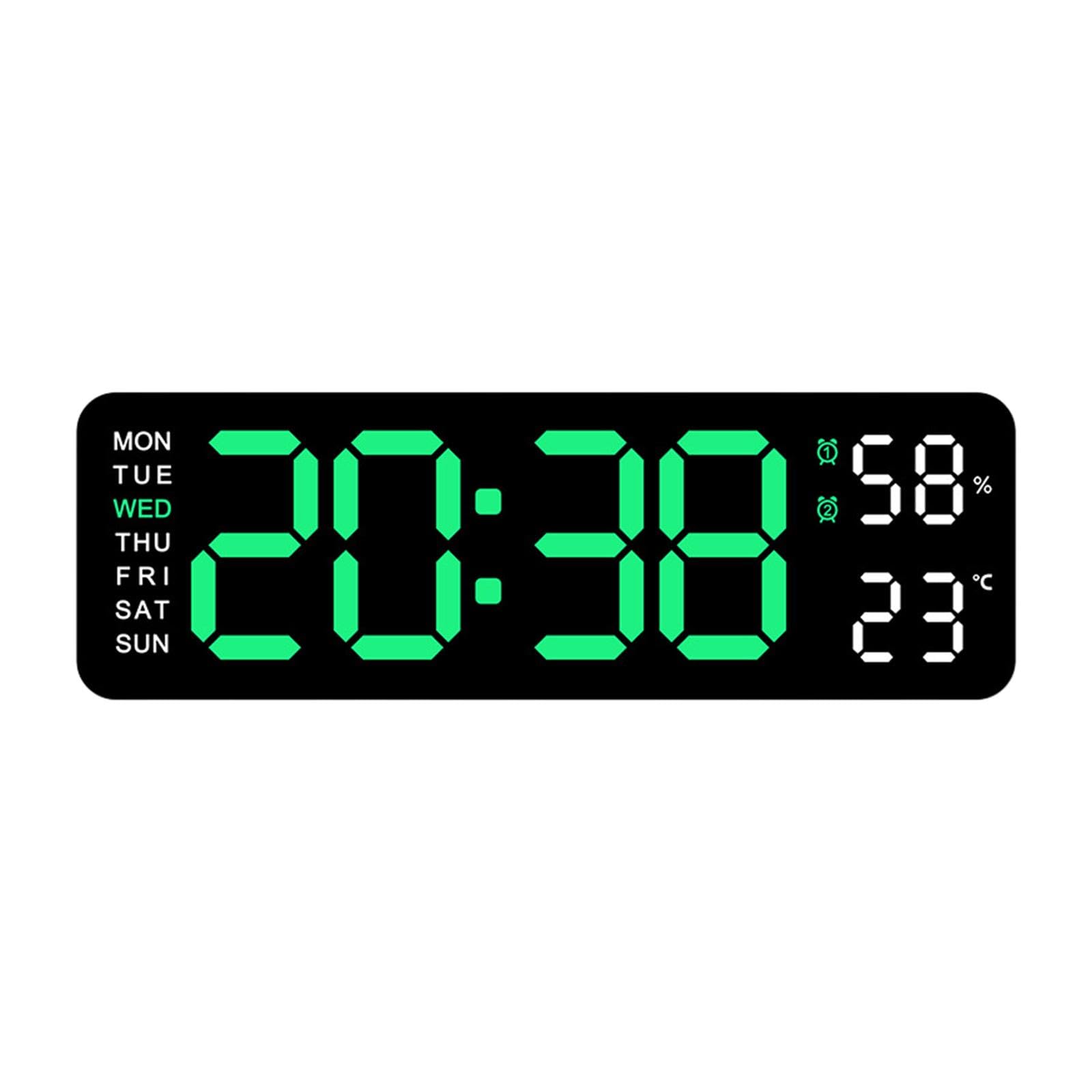 Horloge de bureau et cuisine esthétique noire et verte pour intérieur moderne