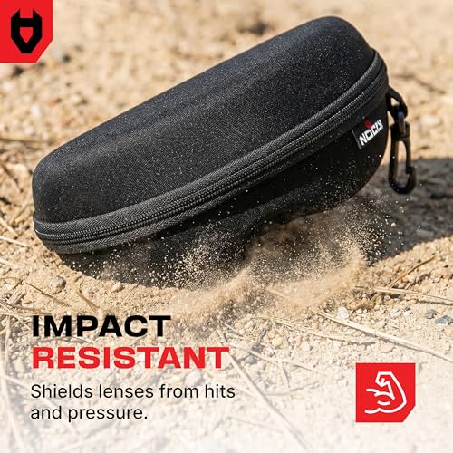 NoCry Glasses Case Hard Shell with Velvet Lining, Reinforced Zipper & Belt Clip — Protective Sunglasses or Eyeglass Case for Sunglass or Safety Glasses, Perfect Storage for Travel — For Men and Women - image 3