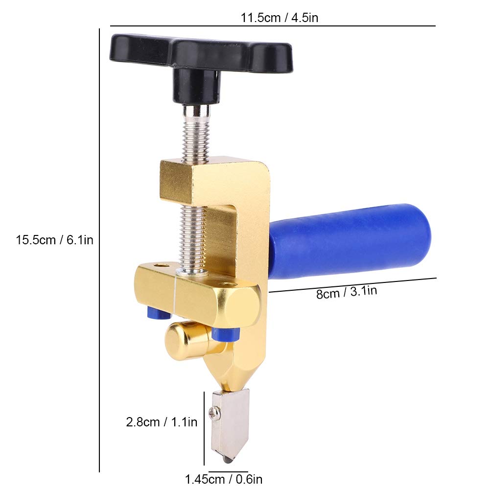 POCREATION Ceramic Cutter, Tile Cutter Tool Kit Hand 3~15mm Multifunctional Tile - Image 2