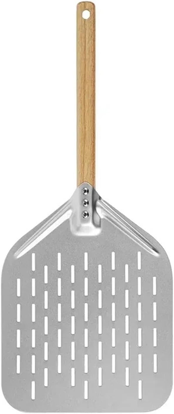 12 Inch Pizza Shovel Metal Non-Stick Peel With Wood Handle Transfer Tray For Homemade Baking Cake Bread Pizzas Tools