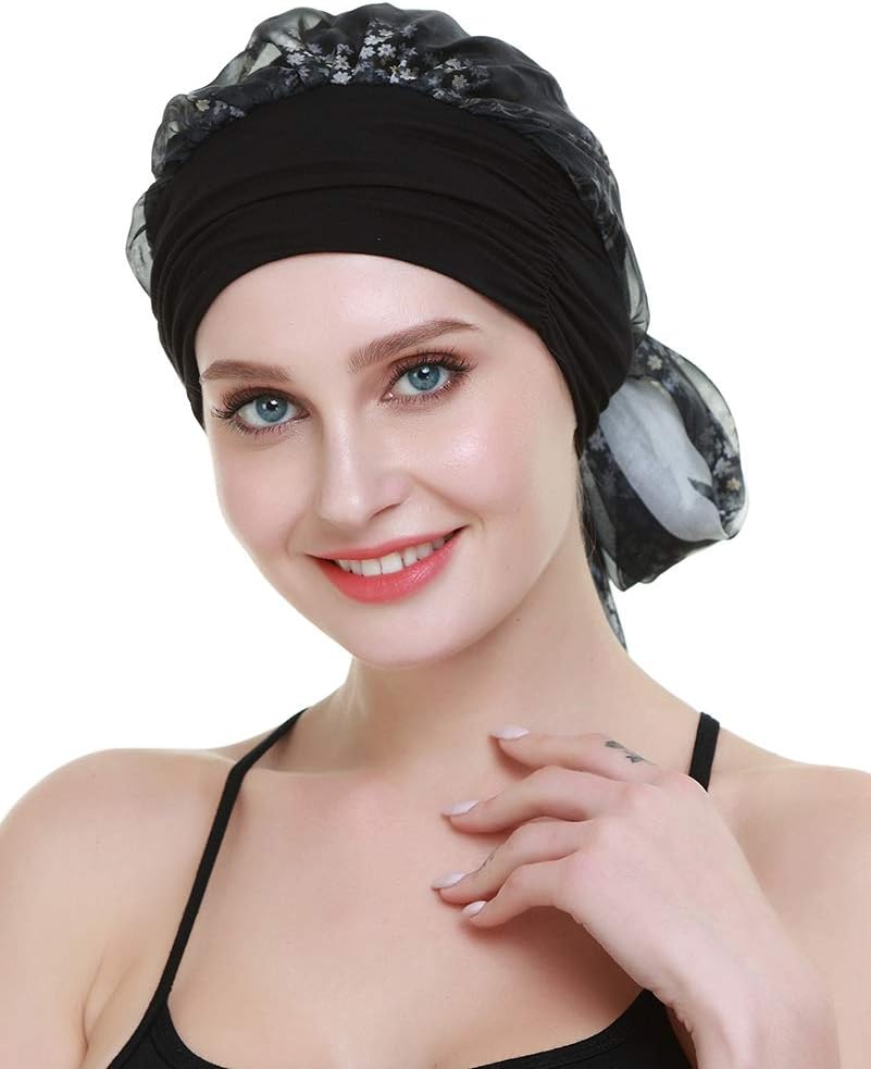 Chemo Headwear Turbans for Women Long Hair Head Scarf Headwraps Cancer Hats - Image 5