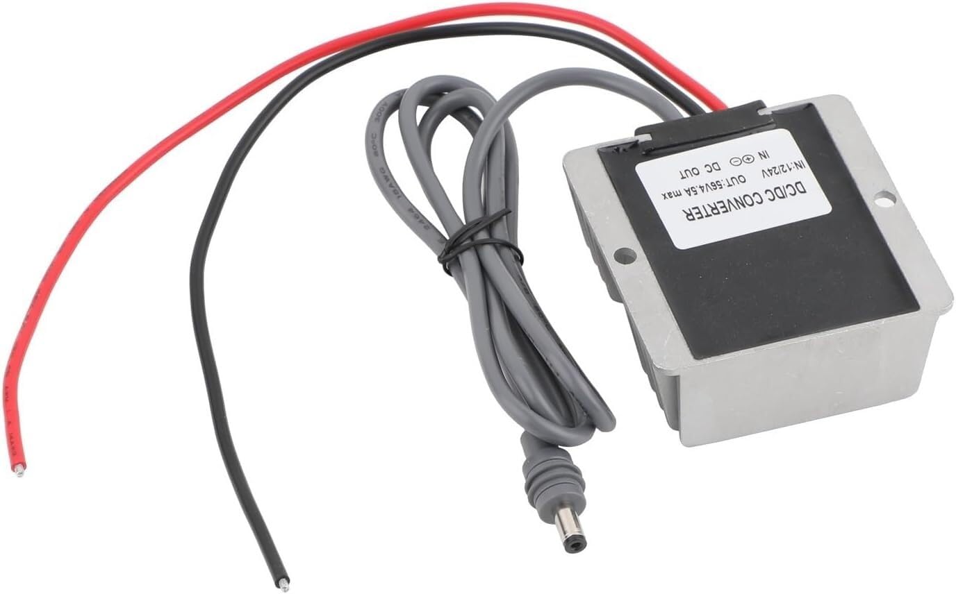 ZDVHOMCB 12V/24V to 57V 4.5A Power Boost Converter with DC 1m and 5m Cable Male to Female Extension Cables
