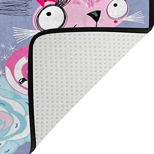 Tapis licorne moderne CHEHONG 160x120cm grand format polyester salon