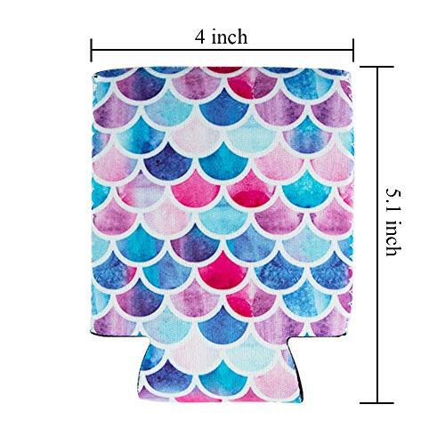 HaiMay 10 Pieces Beer Can Sleeves Beer Can Coolers Drink Cooler Sleeves for Cans and Bottles, Lovely Styles