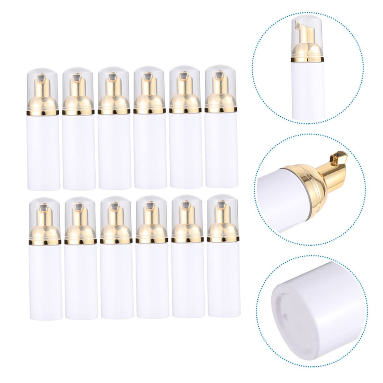 Didiseaon 60 Piezas botella de de plástico botellas de vacías lavado de cara de Envase de cosméticos Botella dispensadora de líquidos jabón de manos espumoso terrarium