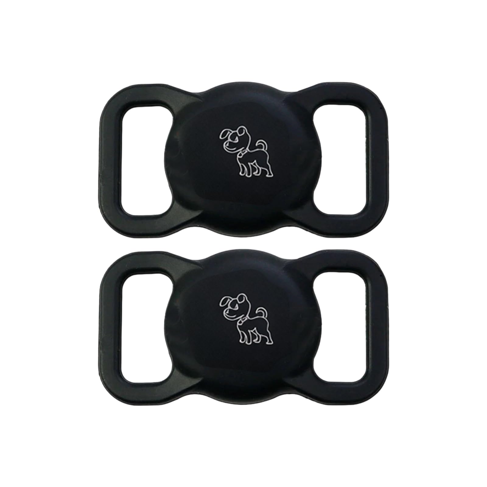 2 Piezas Soporte AirTag Perro, Funda Silicona AirTag para Perros & Gatos, Accesorio Collar Animal Impermeable