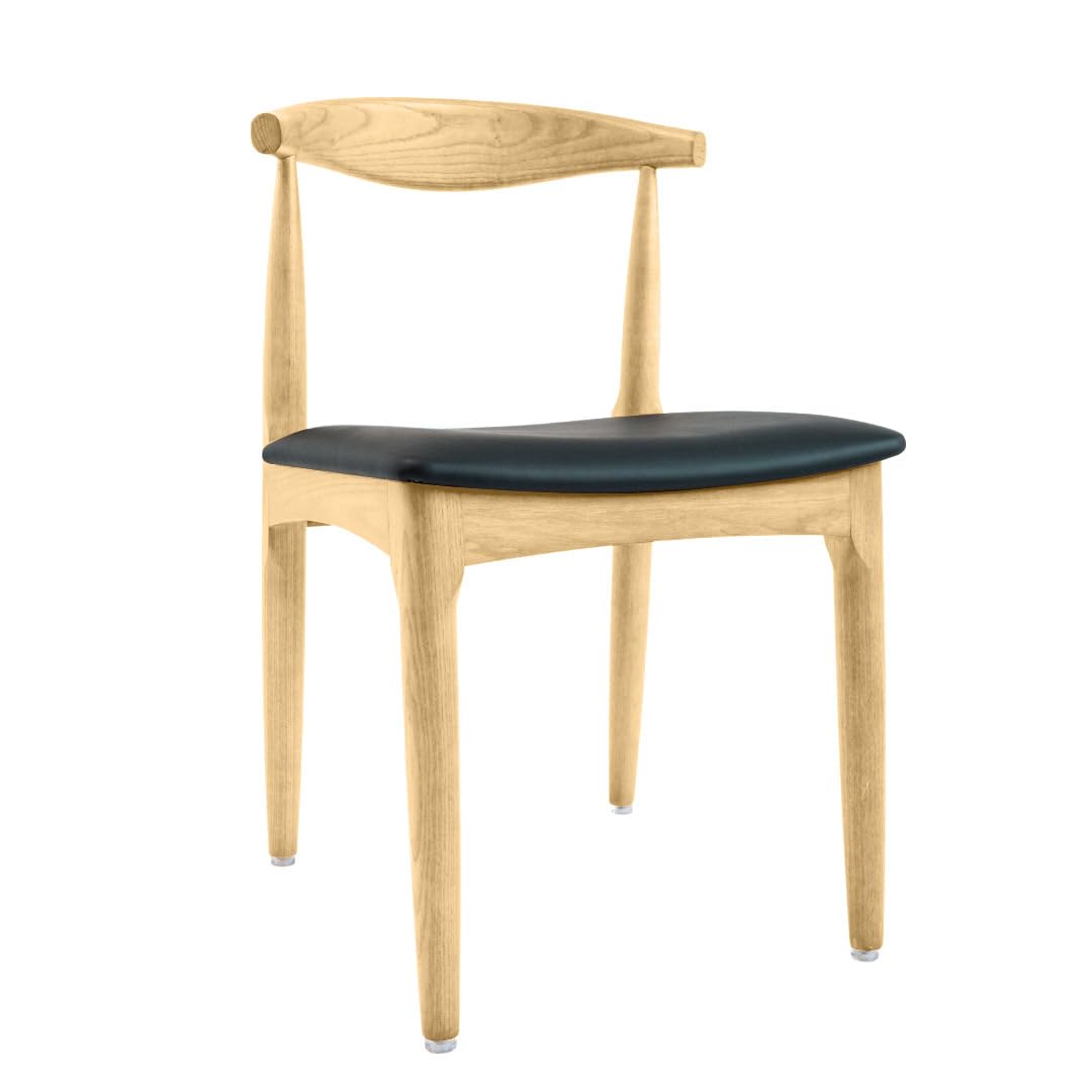 Laura Davidson Furniture Hans Wegner Replica Kennedy CH20 Elbow Chair (Ash/Italian Leather)