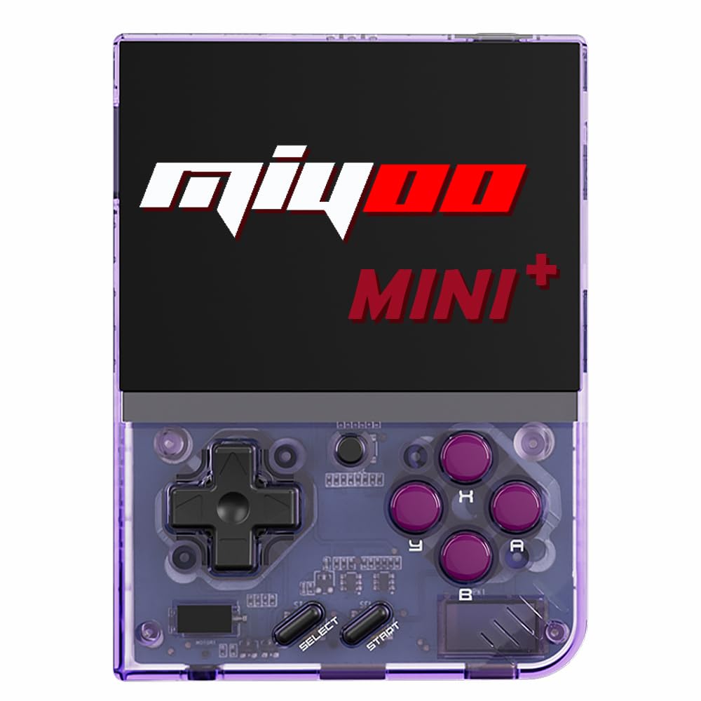 Miyoo Mini Plus Retro Gaming Console with Portable Case, Handheld Game Console with 3000mAh Battery 3.6'' IPS Screen, Compatible with a Large Variety of Classic Games. Support WiFi & RTC