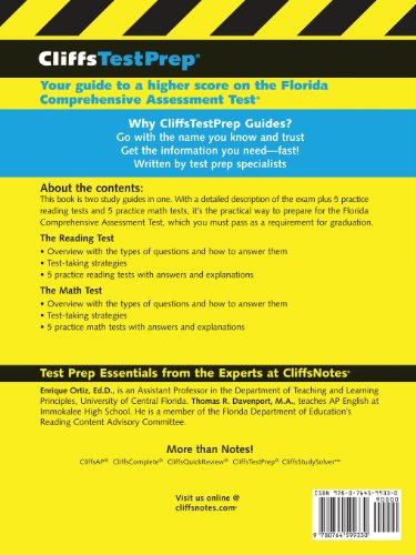 CliffsTestPrep FCAT Grade 10 Reading and Math: 10 Practice Tests - Image 2