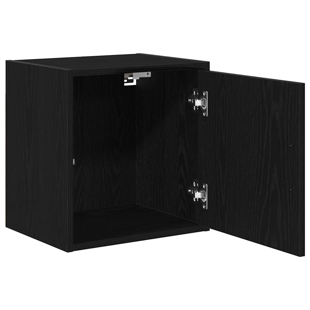 Générique Armoires murales de Garage 2 pcs Noir Bois d'ingénierie,Entreprise & Industrie,Stockage Industriel,Armoires industrielles,Noir,15.55 KG,860628