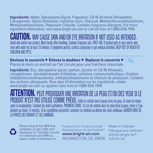 Image of Bright Air 14 oz Odor Eliminator Gel, Light & Pure Unscented, Case of 6, Lasts up to 90 Days