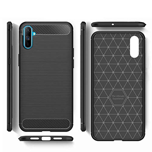 Image of JGD PRODUCTS for Realme C3 Carbon Fibre Armor Drop Tested Shock Proof TPU Back Case Cover