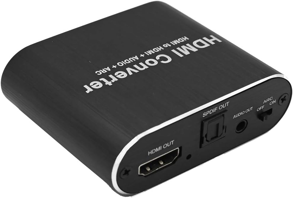 HDMI Audio Extractor 4K 60Hz 5.1 ARC HDMI to Audio Optical Toslink SPDIF Audio 3.5MM Audio Stereo Audio Converter Adapter