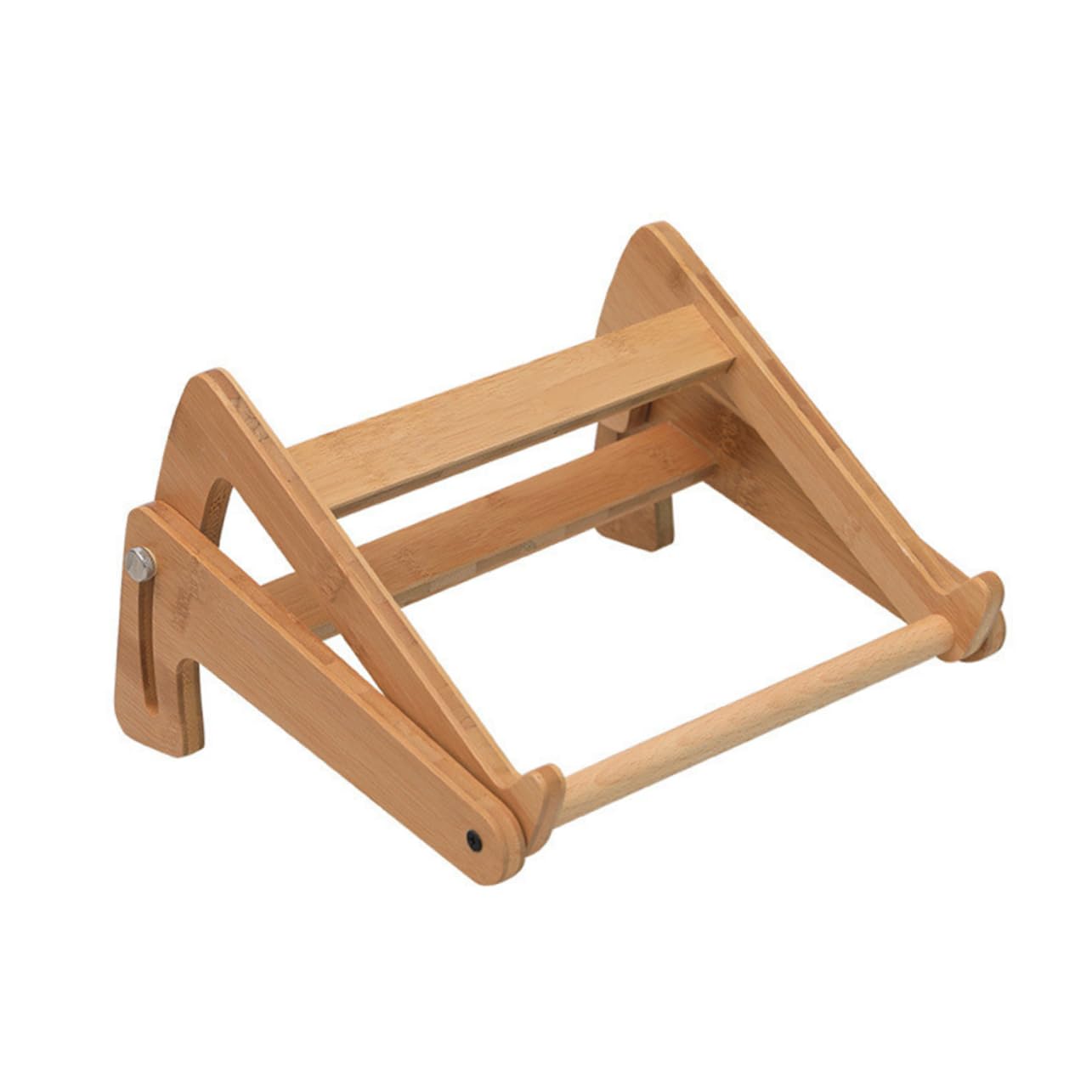 NUOBESTY Supporto Portatile per Laptop in Legno Regolabile Design Ventilato, Pieghevole e Leggero, Accessorio per Computer Adatto a Notebook da 13 a 15,6 Pollici per Uso Casa e Ufficio