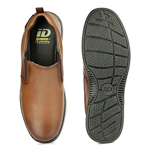 Image of ID Slip-On Leather Semiformal Shoes for Men