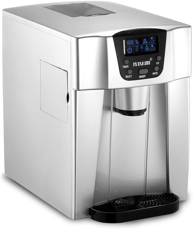 Maxkon Portable Ice Makers Countertop, Make12kg ice in 24 hrs,Ice Cube