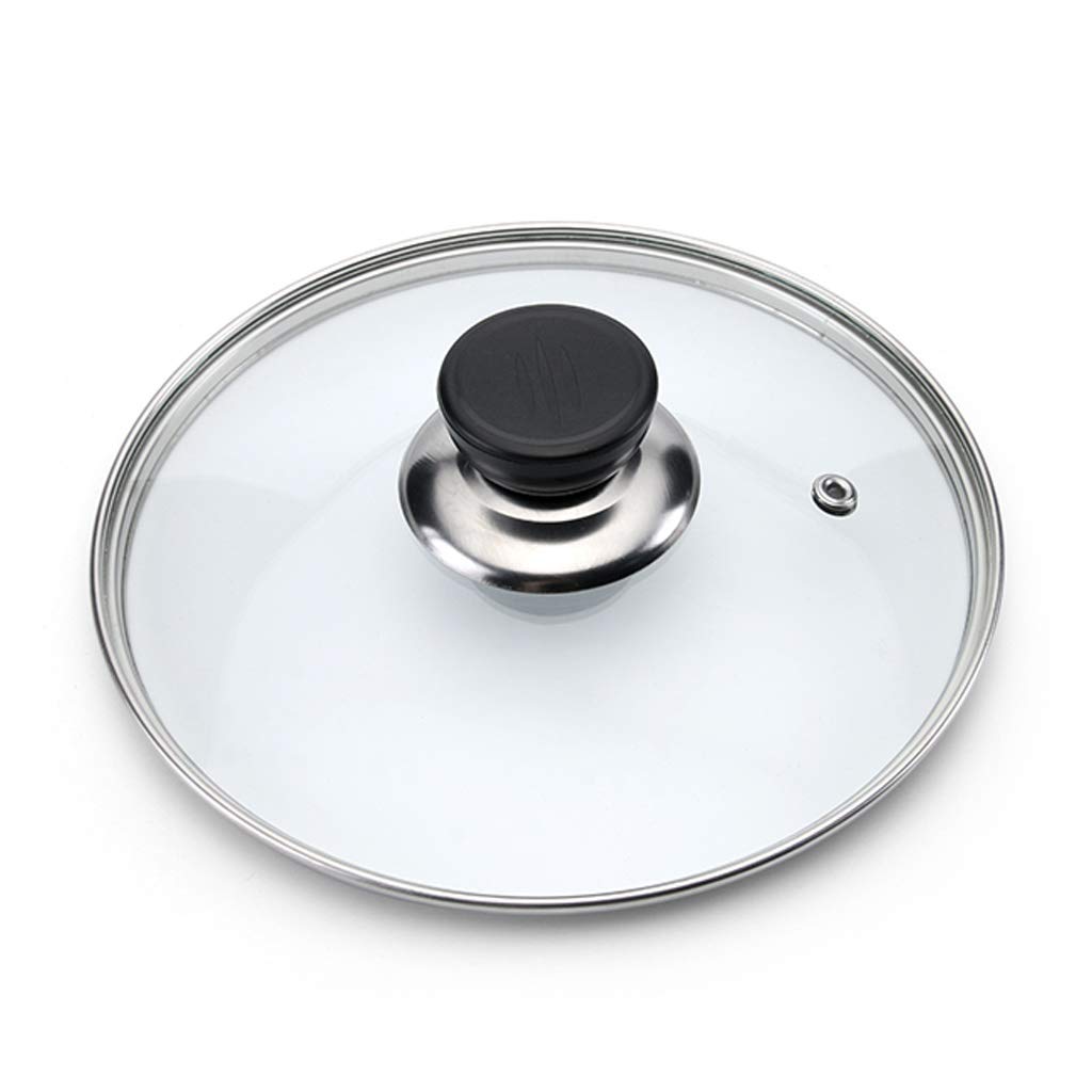 Couvercle,Couvercles de casserole couvercle de casserole en verre trempé couvercle de casserole à vapeur couvercle de casserole Transparent ménage couvercle de casserole de remplacement univ