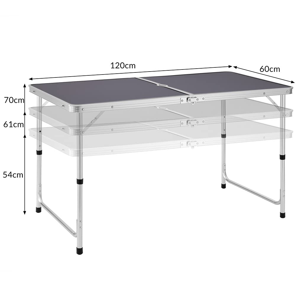 tillvex Tuintafel, inklapbaar, kunststof, 180 x 75 cm, buffettafel met tillvex Tuintafel, inklapbaar, kunststof, 180 x 75 cm, buffettafel met