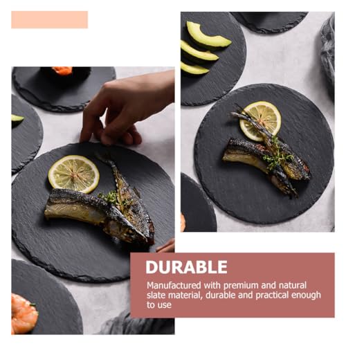 Plato redondo natural para sushi 22.5 cm KALLORY miniatura 5