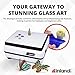Inland Craft WizCG Glass Grinder, Stained Glass Grinder Machine Mosaic & Grinder Tool, for Edging, Shaping, Drilling - For Professionals & Hobbyists - Includes 2 Diamond Bits - White