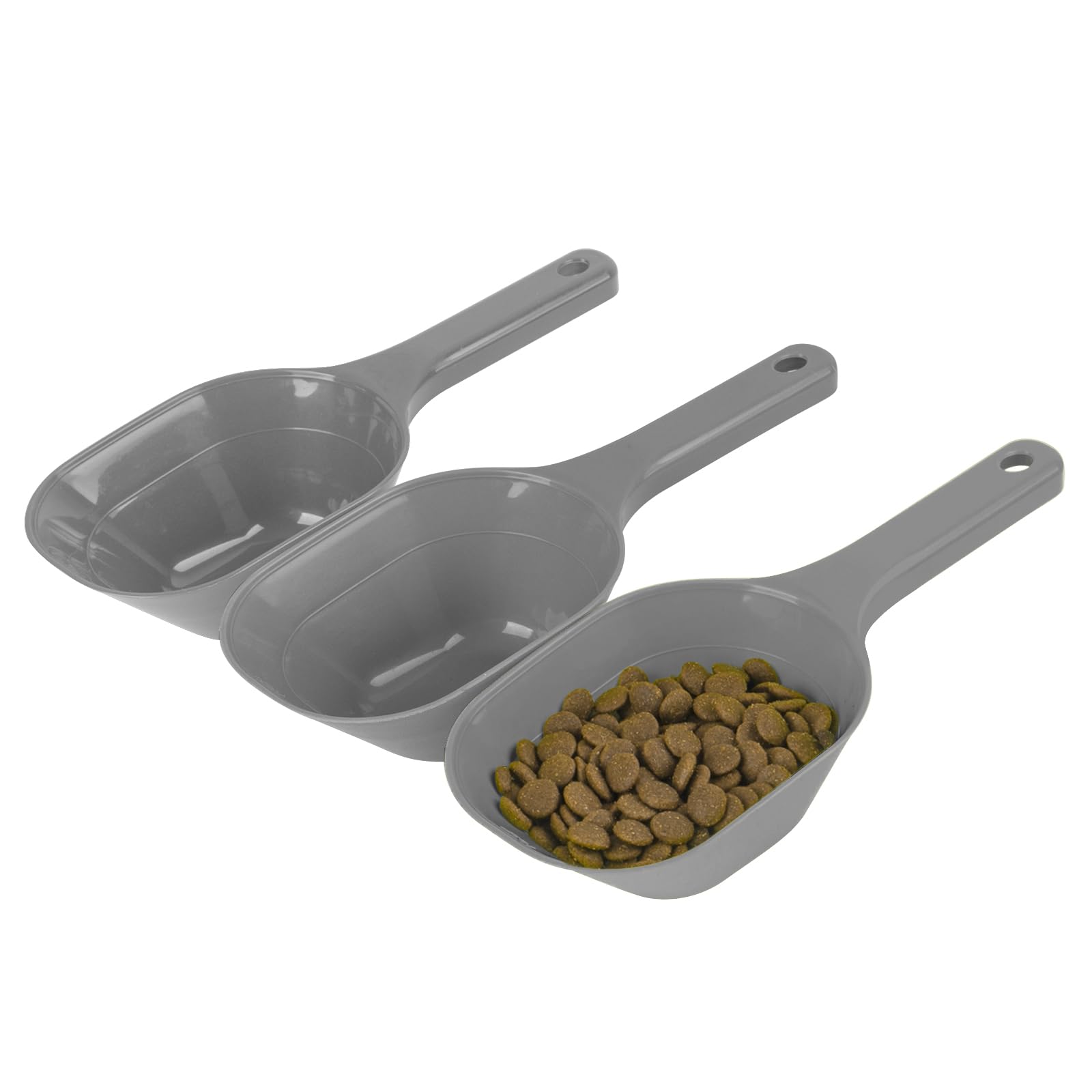 ANVS3 Pack Dog Food Scoop Set, 1 Cup Dog Food Scoop Multi Purpose Plastic Pet Food Scoop Measure Cups for Dog,Puppy and Cat
