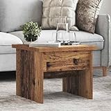 Mokuyary Couchtisch Altholz 55 x 54,5 x 45 cm Holzwerkstoff Wohnzimmertisch,Beistelltisch,Kleiner Sofa Kaffeetisch in modernem Desig, für Wohnzimmer Schlafzimmer