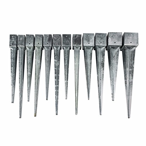 Preisvergleich Produktbild ESTEXO Einschlaghülsen 750 900 mm Erdanker Einschlagbodenhülse Einschlaghülse Bodenanker (Länge 750 mm, 81 x 81 mm)