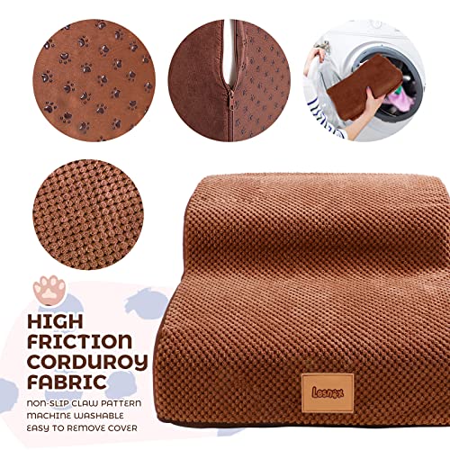 Foam-Dog-Stairs-2-Step-Pet-StairsSteps-with-Waterproof-Cover-Non-Slip-Dog-RampLadder-for-Couch-Sofa-Dog-Step-for-Small-Dogs-Cats-with-OldInjuredShort-Legged-118-H - Cucciolini Doodles   Foam-Dog-Stairs-2-Step-Pet-StairsSteps-with-Waterproof-Cover-Non-Slip-Dog-RampLadder-for-Couch-Sofa-Dog-Step-for-Small-Dogs-Cats-with-OldInjuredShort-Legged-118-H