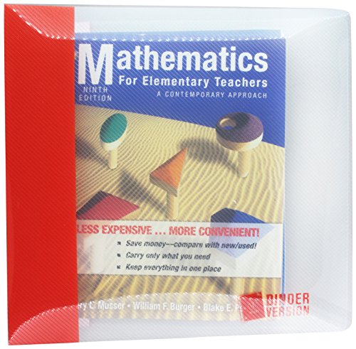 Mathematics for Elementary Teachers: A Contemporary Approach 9th Edition Binder Ready Version with 2