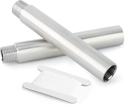 Miniatura 31 de TAISHER 2 accesorios de tubería de acero inoxidable, 1/4 pulgadas NPT x 1/4 pulgadas NPT macho roscado, tubo fundido de pezón de 10 pulgadas