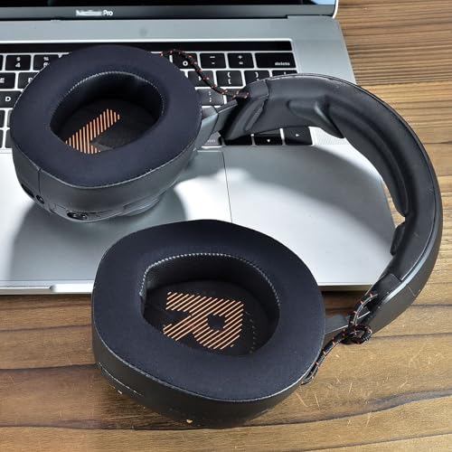 Quantum ONE Q1 Oorkussens, Hoofdtelefoon Vervanging Cover voor JBL Quantum ONE Q1 Draadloze Hoofdtelefoon Cover/Oor Kussen Bescherming (Doek + Leder) - Afbeelding 4