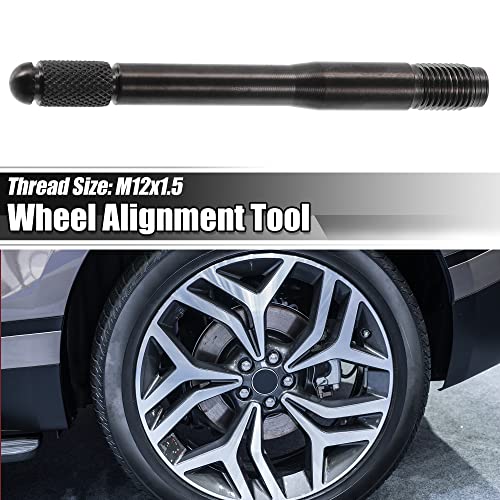 Image of ACROPIX M12x1.5 Wheel Alignment Pin Mounting Car Wheel Hanger Rim Stud Bolt Nut Tire Change Guide Tool - Pack of 1 Black