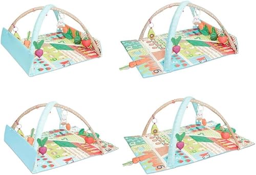 Vista 28 de Skip Hop Alfombrilla para el tiempo de barriga, 3 en 1, para actividades para bebés, a partir de 0 años, sueños celestiales, gris Celestial Dreams