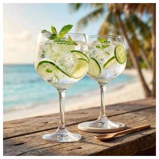 4. 2 Taças de Gin Vidro 650 ml - Ruvolo