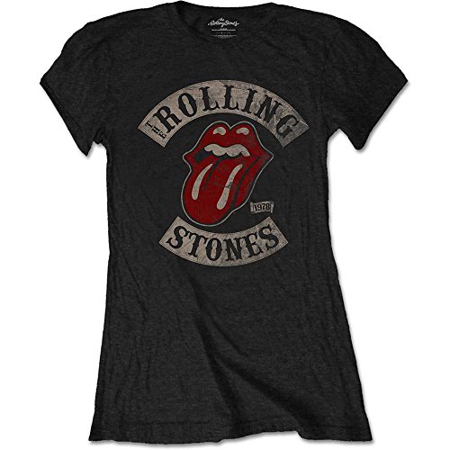 Ladies Rolling Stones Tour 1978 Mick Jagger Oficial Camiseta Mujeres señoras (Medium)