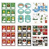 ideas para regalar en navidad a mi novia Diseños de Navidad: estas pegatinas incluyen colores y elementos navideños, como títere, árbol de Navidad, bola de navidad, etc., añade un toque especial a tus regalos