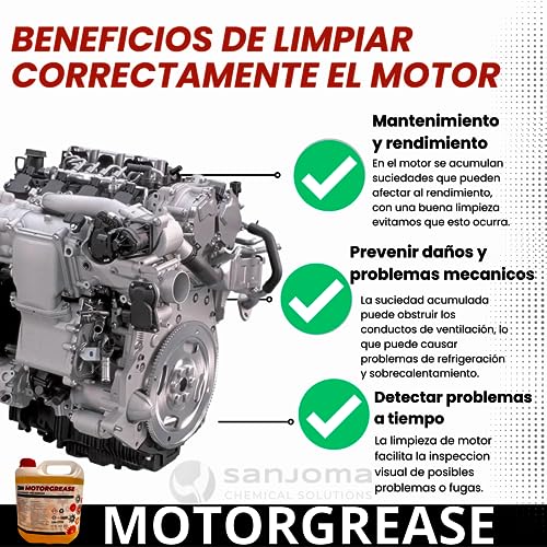 Desengrasante de piezas mecánicas MotoGrease y quitagrasas de motores para coches 4