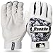Franklin Sports Adult MLB Digitek Batting Gloves, Adult Large, Pair, Grey/White/Black Digi